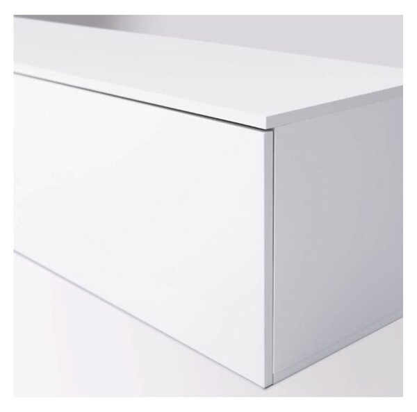 TV stolek 2,4 lesklá bílá Legs Box