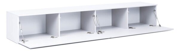 TV stolek 2,4 lesklá bílá Legs Box