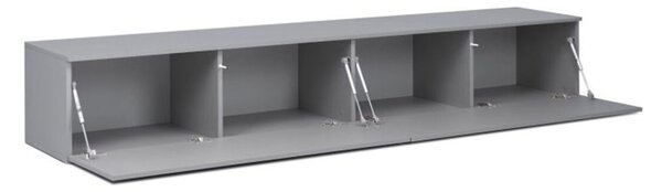 TV stolek 2,4 šedý lávový lesk Legs Box