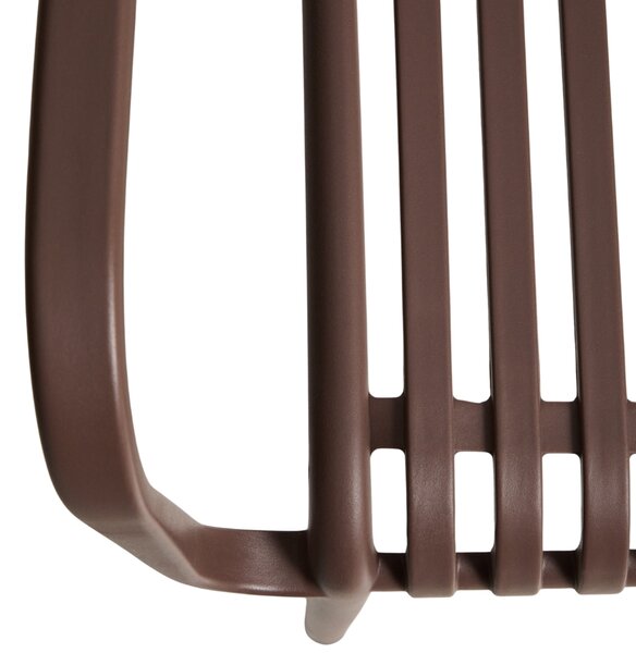 Kave Home Hnědá plastová zahradní židle Isabellini