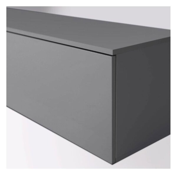TV stolek 2,4 šedý lávový lesk Legs Box