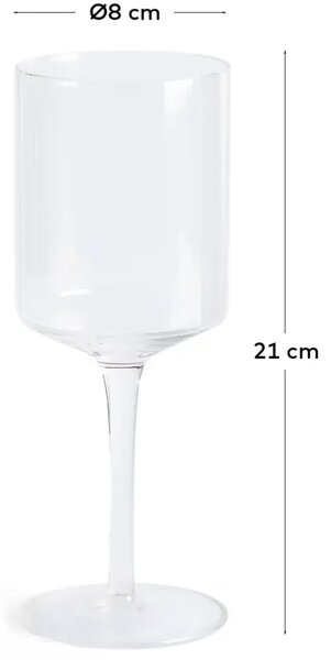 Sklenička na víno Kave Home Eluria 395 ml