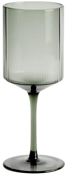 Kave Home Zelená sklenička na víno Eluria 395 ml