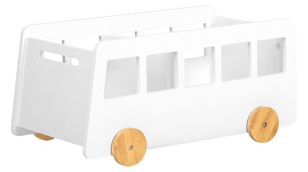 Sobuy Kmb41-W Dětská Police Úložná Police Pro Děti Police Na Hračky Bílá 68X33X43Cm