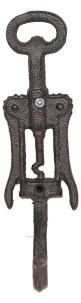 Nástěnný kovový háček ve tvaru vývrtky – 5x4x20 cm