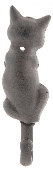 Nástěnný kovový háček kočka – 5x3x17 cm