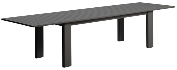 Kave Home Šedý rozkládací zahradní stůl Livorno 233/350 x 100 cm