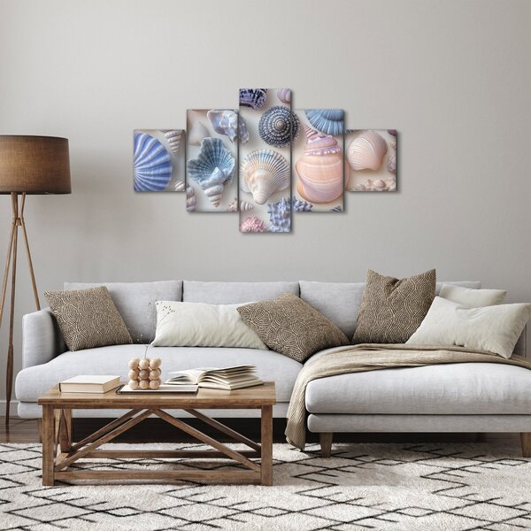 Obraz - Sbírka mušlí (125x70 cm)