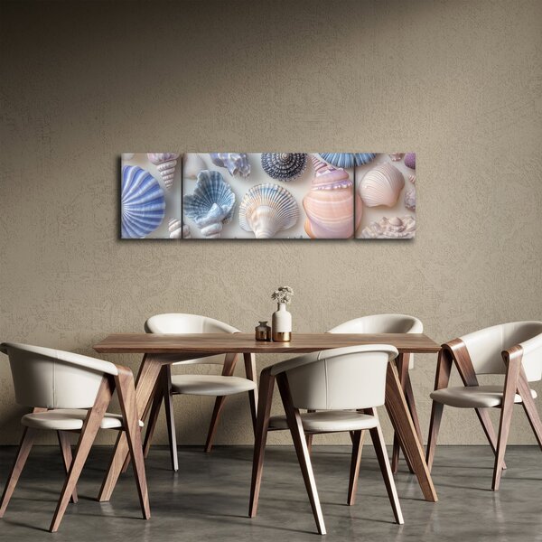 Obraz - Sbírka mušlí (170x50 cm)