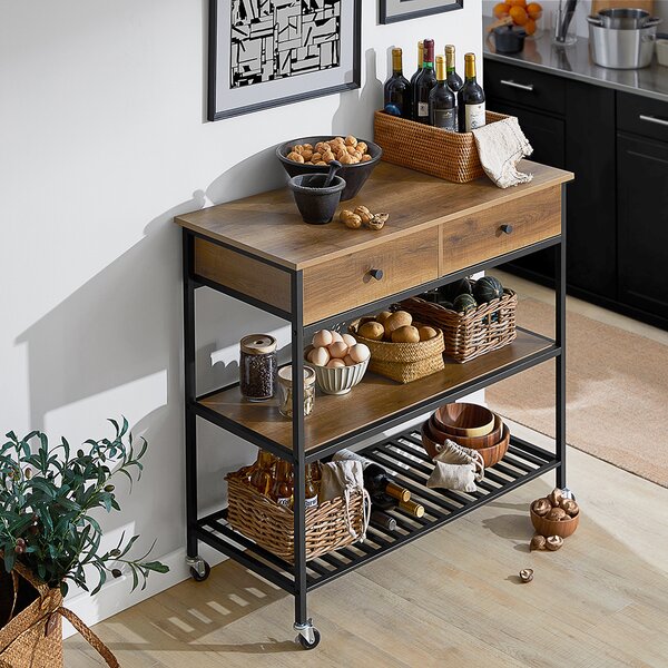 Sobuy Fkw112-Pf Kuchyňský Vozík Servírovací Vozík Kuchyňská Police 100X93X45Cm
