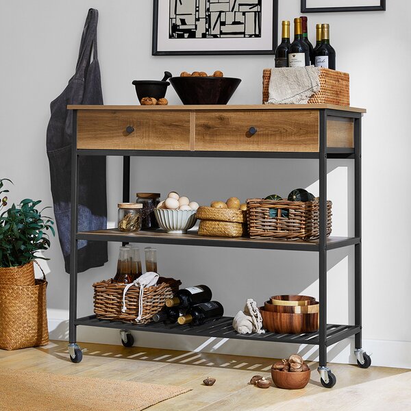 Sobuy Fkw112-Pf Kuchyňský Vozík Servírovací Vozík Kuchyňská Police 100X93X45Cm