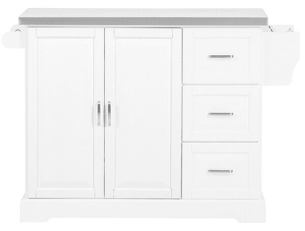 Sobuy Fkw41-St Kuchyňský Vozík Kuchyňská Skříňka Příborník 130X91X46(+25) Cm