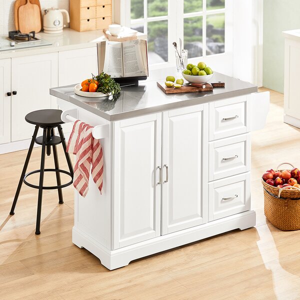 Sobuy Fkw41-St Kuchyňský Vozík Kuchyňská Skříňka Příborník 130X91X46(+25) Cm