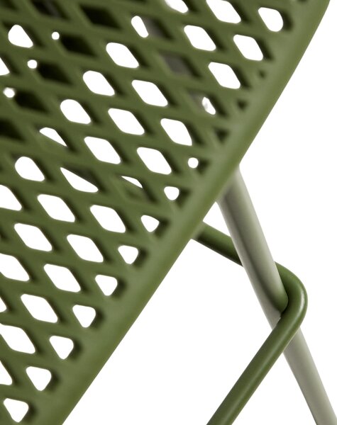 Kave Home Zelená plastová barová židle Quinby 75 cm