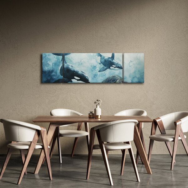 Obraz - Podmořská malba (170x50 cm)