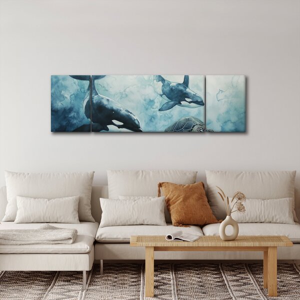 Obraz - Podmořská malba (170x50 cm)
