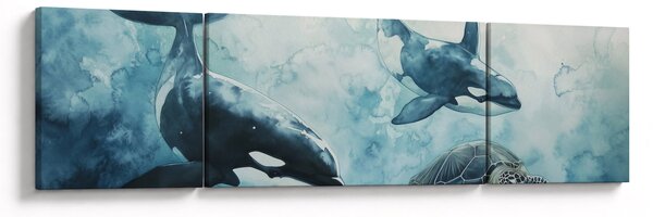 Obraz - Podmořská malba (170x50 cm)
