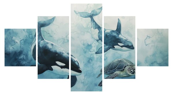 Obraz - Podmořská malba (125x70 cm)