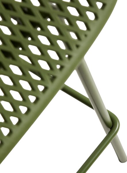 Kave Home Zelená plastová barová židle Quinby 65 cm