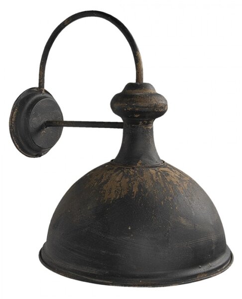 Nástěnná vintage černá retro lampa Catelijn – 43x35x44 cm