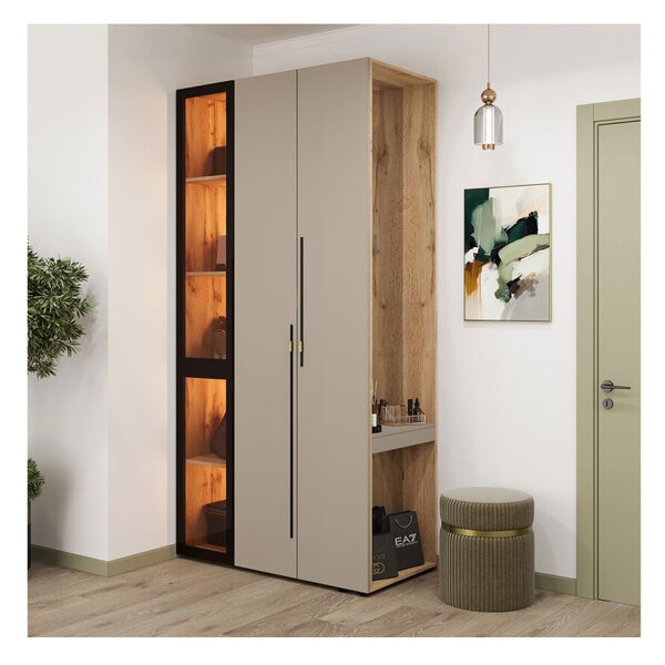 Modul s osvětlením (v-2200*400) dub apalačský Space