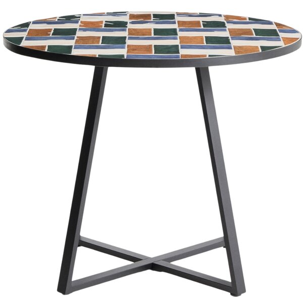 Kave Home Barvený zahradní bistro stolek Tella Ø 90 cm