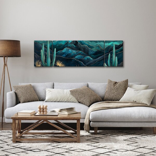 Obraz - Tyrkysová noc (170x50 cm)
