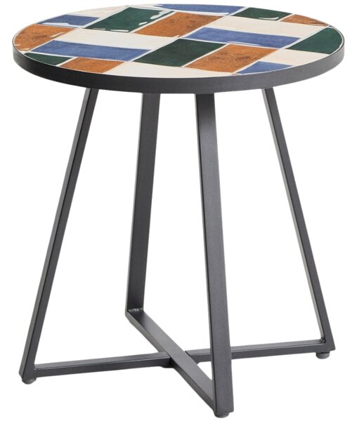 Kave Home Barvený zahradní stolek Tella Ø 45 cm