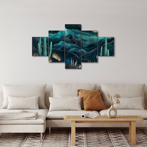 Obraz - Tyrkysová noc (125x70 cm)
