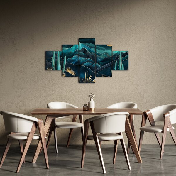 Obraz - Tyrkysová noc (125x70 cm)