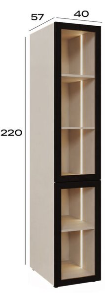 Modul s osvětlením (v-2200*400) kašmír Space