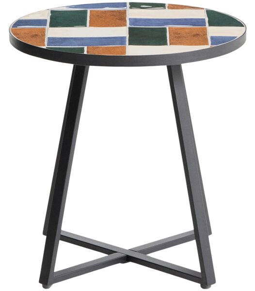 Kave Home Barvený zahradní stolek Tella Ø 45 cm