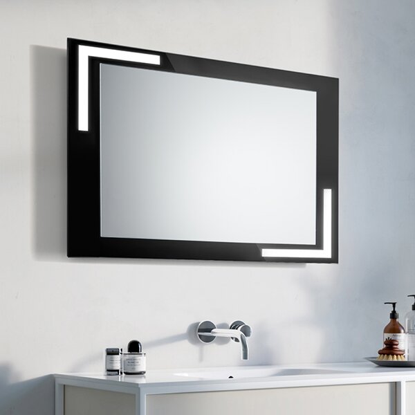 Gaudia Zrcadlo Bologna LED Black Rozměr: 100 x 63 cm