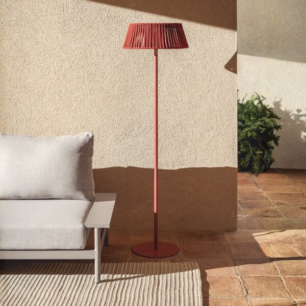 Kave Home Béžová zahradní rohová pohovka Vathi 250 cm, levá