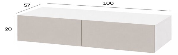Psací stůl 100 cm nymphaea alba / kašmír Space