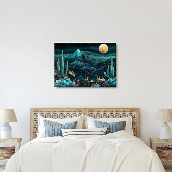 Obraz - Tyrkysová noc (70x50 cm)