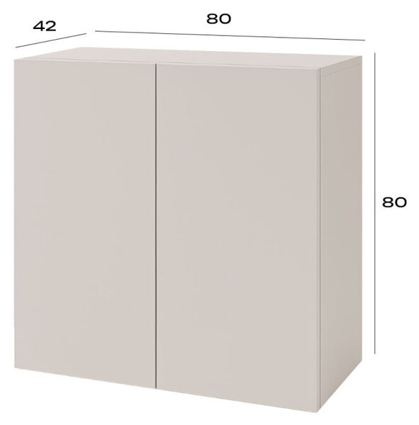 Komoda 2D 80 cm kašmír Space