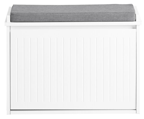 Sobuy Fsr98-W Botník S Klapkou Lavice S Podsedákem Komoda Bílá 62X46X26Cm