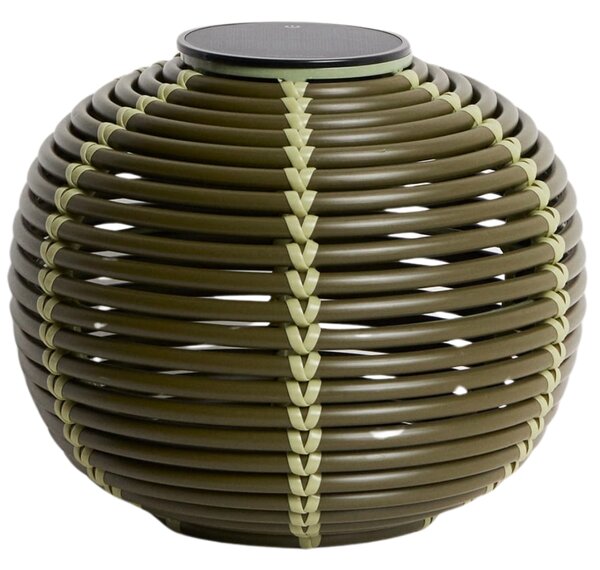 Kave Home Zelená zahradní solární lampa Garoina Ø 28 cm