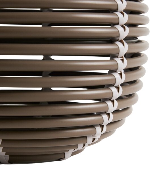 Kave Home Hnědá zahradní solární lampa Garoina Ø 28 cm