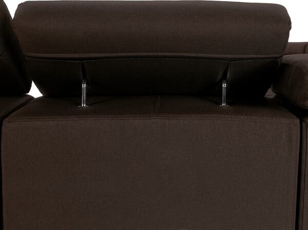KONDELA Sedací souprava, látka čokoládová, SEGORIA LUX