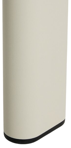 Kave Home Krémový zahradní jídelní stůl Erice 180 x 90 cm se skleněnou deskou