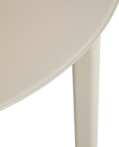 Kave Home Krémový zahradní jídelní stůl Erice 180 x 90 cm se skleněnou deskou