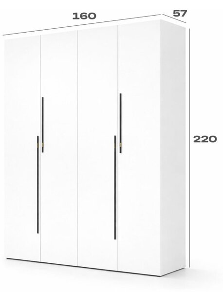 Skříň 4D 160 cm nymphaea alba Space