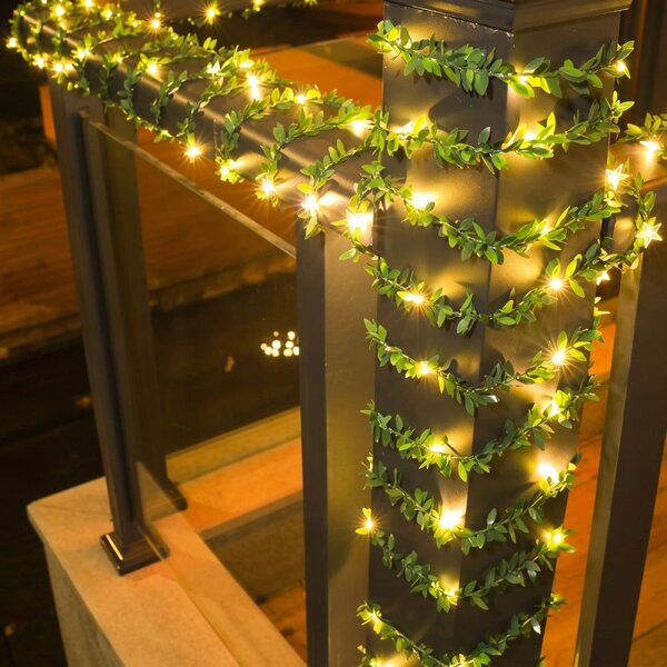 Světelný závěs s listy 200 LED 5,85 m SPRINGOS CL4125