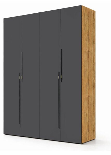 Skříň 4D 160 cm dub appalačský / grafit Space