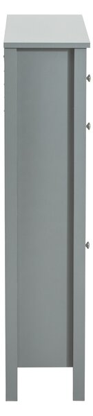 Sobuy Fsr89-Hg Sklápěč Bot Botník Se 2 Klopami Botník Se Zásuvkou Šedá 80X108X25Cm