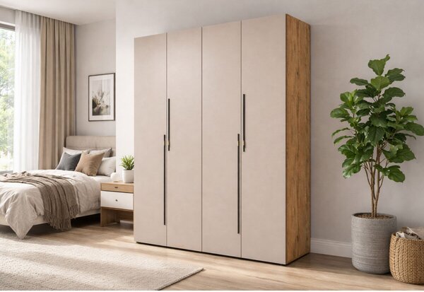 Skříň 4D 160 cm dub appalačský / kašmír Space