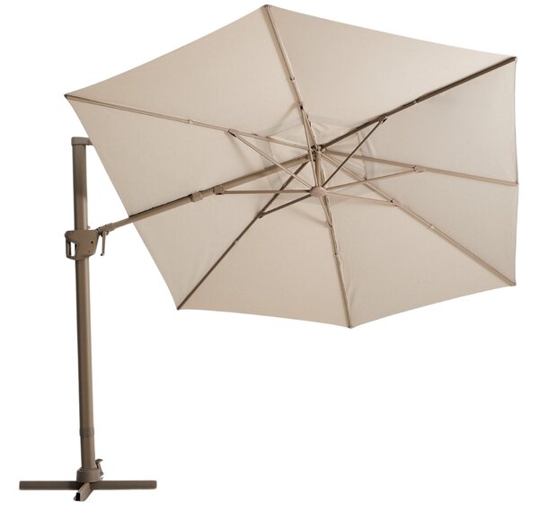 LÉTO -15% Kave Home Béžový slunečník Noli 300 x 420 cm