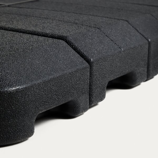 Kave Home Černý plastový podstavec ke slunečníku Alfaz 98 x 98 cm